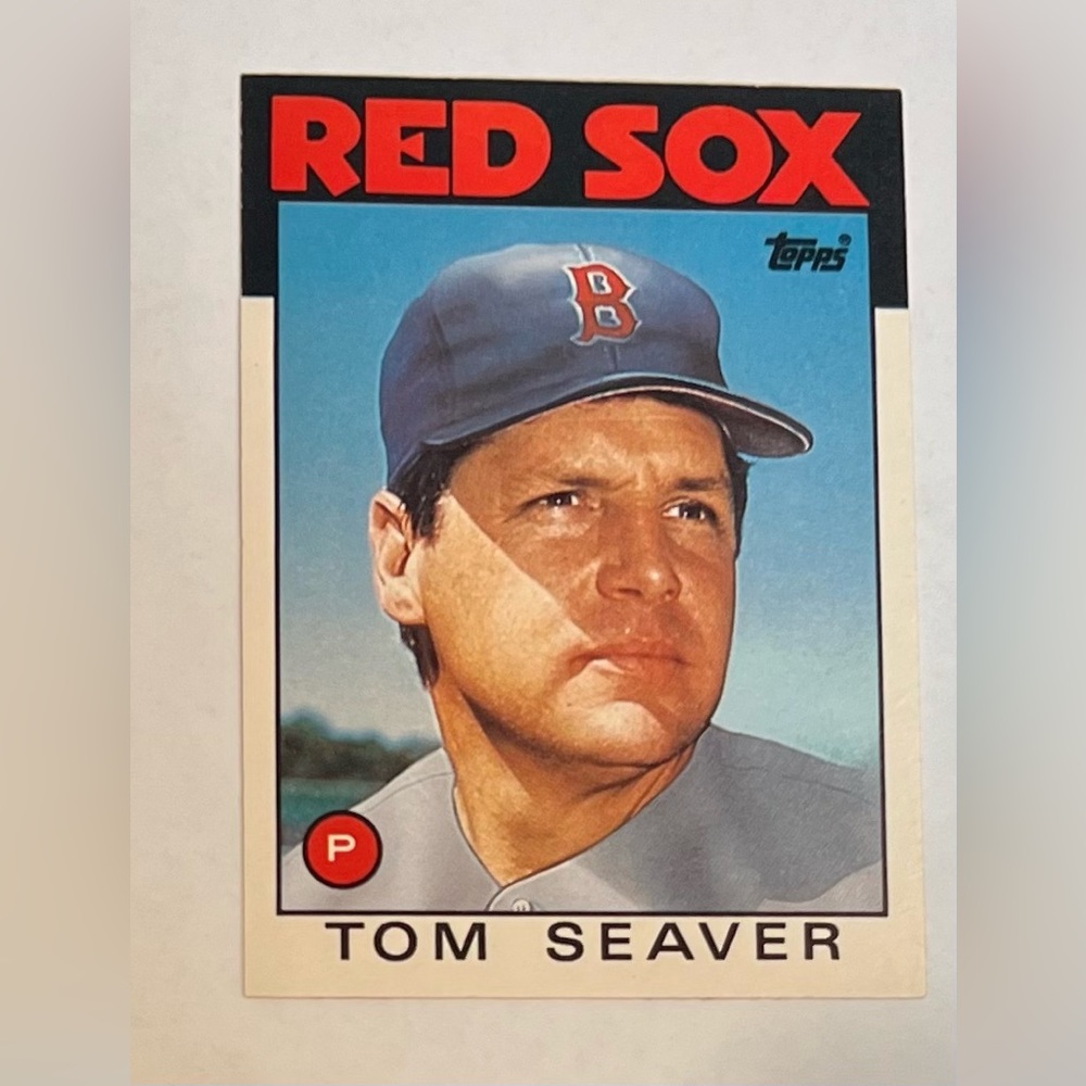 Tom Seaver . Pitcher Red Sox of Boston . Topps Card #101T